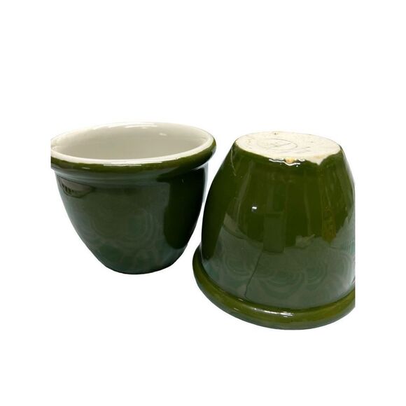 Hall 3” Ramekins Sauce Cups 362 Forest Green Set of 2 - Picture 1 of 7